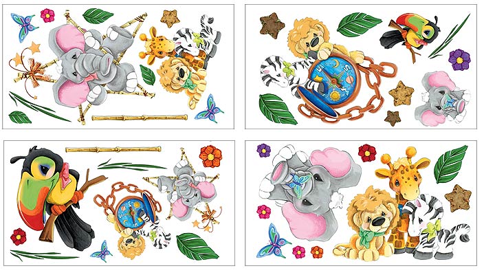 BU1831 Zootles Wall Wall Decals