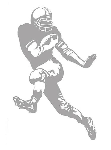 BUSS1915 Sudden Shadows RUNNING BACK Wall Decal