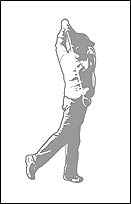BUSS1917 Sudden Shadows GOLFER Wall Decal