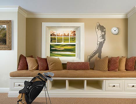 BUSS1917 Sudden Shadows GOLFER Wall Decal