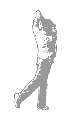 BUSS1917 Sudden Shadows GOLFER Wall Decal