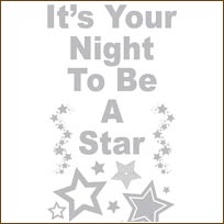 BUSS2133 Sudden Shadows ROCK STAR PHRASES Wall Decal