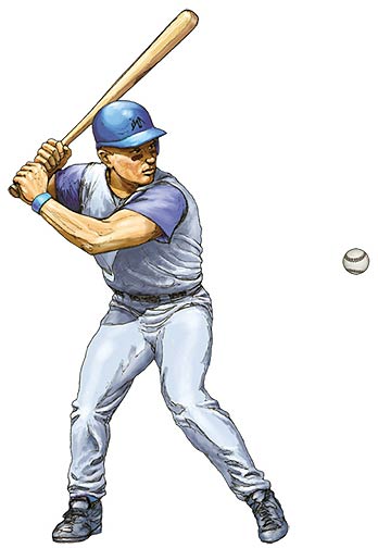 CB101 Baseball Batter in Blue