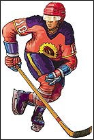 CB111 Hockey Player in Red