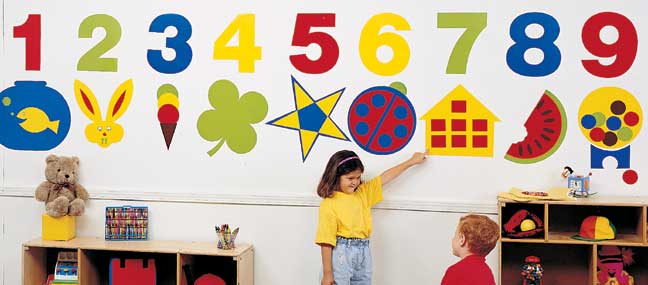CF221-102 Numbers and Accents Stickup Set