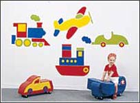 CF221-108 Transportation 4 Piece Stickups