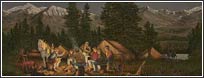 HA2571 The Campfire Wall Mural