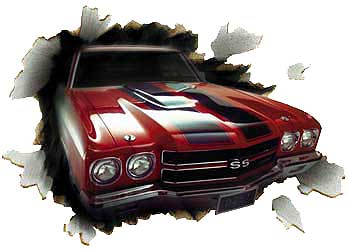 HA4531 Chevelle SS-396 Thru the Wall Mural