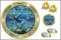 IS0112 Coral Pals Tile Decal Mural
