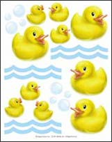 IS3250 Rubber Ducky Tile Decals