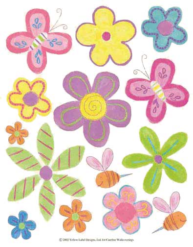 IS3460 Daisy Butterfly Tile Stickups