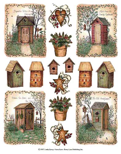 IS3520 Outhouses Tile Decals