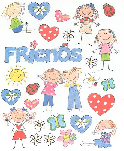 IS3560 Girl Friends Tile Stickups