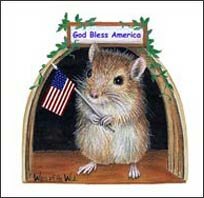 WTW101 Patriot Mouse Wall Decal