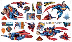 YK1039 Superman Wall Sticker Set