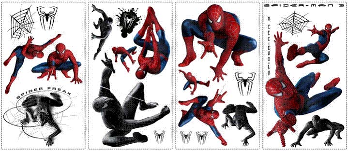 YK1045 The Amazing Spiderman Wall Sticker Set