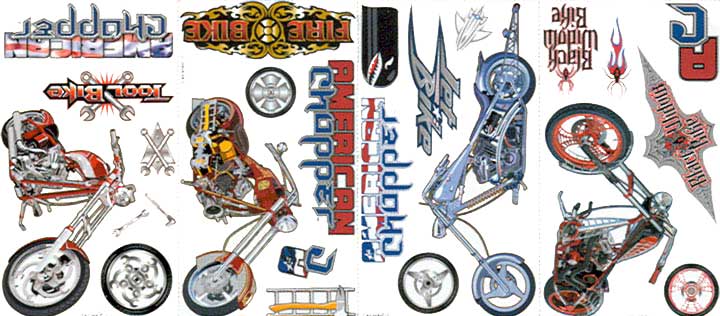 YK1064 American Chopper Wall Sticker Set