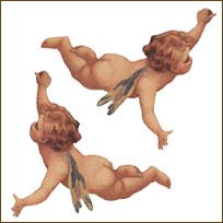 WA12097 Cherubs Wallies WallPaper Cutouts