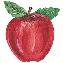 WA12104 Red Apple Wallies WallPaper Cutouts