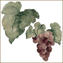 WA12146 Tuscan Grapes Wallies WallPaper Cutouts