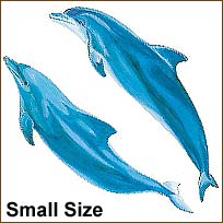 WA12147 Dolphins Wallies WallPaper Cutouts