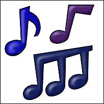 WA12199 Musical Notes Wallies WallPaper Cutouts