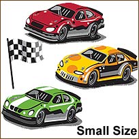 WA12222 Raceway Wallies WallPaper Cutouts