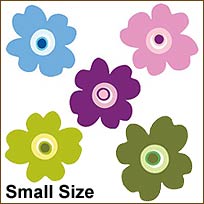 WA12223 Pop Flowers Wallies WallPaper Cutouts