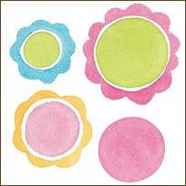 WA12236 Frilly Dots Wallies WallPaper Cutouts