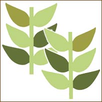 WA12244 Mod Leaves Wallies WallPaper Cutouts