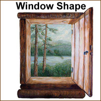 WA13441 Lodge Window Accent Wallies WallPaper Mural
