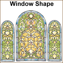 WA13461 Stained Glass Window Accent Wallies WallPaper Mural