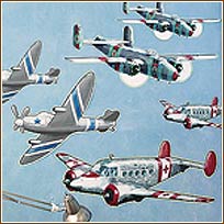 WA14201 Airplanes WalliesWallPaper BIG Mural