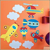WA15223 Up, Up, & Away Wallies WallPaper BIG Mural