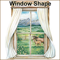 WA15227 Grazing Pasture Window Accent - Wallies WallPaper BIG Mural